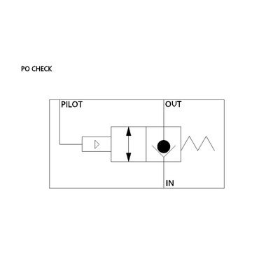 322501 BSPP ALADCO PO CHECK VALVE<BR>1/4" BSPP FEMALE, NO O'RIDE, 150PSI